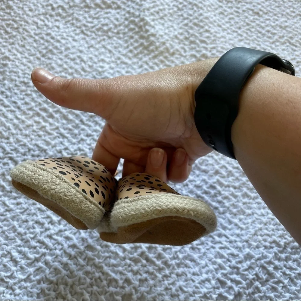 Pretty Brave Espadrilles Safari Spot Baby Shoe Size Small NWOT